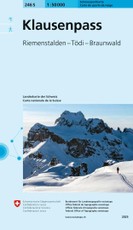 246S Klausenpass Schneesportkarte