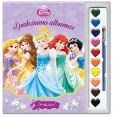 Princesė. Spalvinimo albumas su dažais