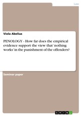 Abelius, V: PENOLOGY- How far does the empirical evidence su