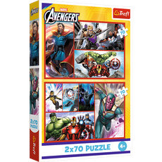 TREFL AVENGERS Dėlionių rinkinys, 2 x 70 det.
