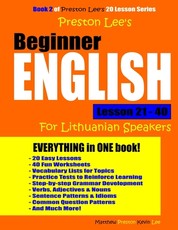 Preston Lee's Beginner English Lesson 21 - 40 For Lithuanian Speakers