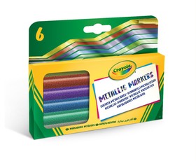 CRAYOLA Žymekliai „Metallic“, 6 vnt.