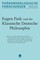 Eugen Fink und die Phänomenologie