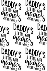 Daddy's Little Girl, Mama's Whole World Composition Notebook - Small Ruled Notebook - 6x9 Lined Notebook (Softcover Journal / Notebook / Diary)