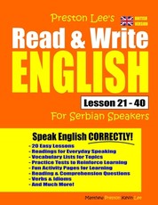 Preston Lee's Read & Write English Lesson 21 - 40 For Serbian Speakers (British Version)