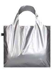 LOQI pirkinių krepšys „METALLIC Matt Silver“