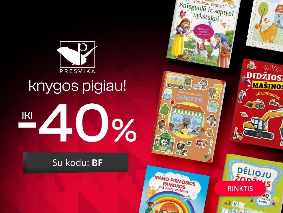Leidyklos PRESVIKA knygoms iki -40% extra nuolaidos!