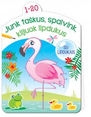 Junk taškus, spalvink, klijuok lipdukus 2