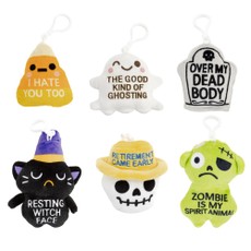 Pliušinis pakabukas „Halloween Snarky“, įvairių dizainų, 1 vnt.