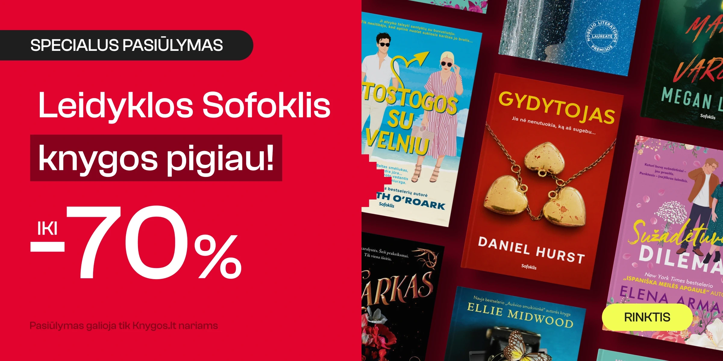Leidyklos SOFOKLIS knygoms iki -70%!
