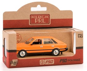 PRL FSO Polonez – žaislinis automobilis, oranžinis