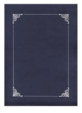 Aplankas A4 su sidabriniu rėmeliu t.mėlynas