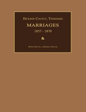 Dickson County, Tennessee, Marriages 1857-1870