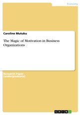 The Magic of Motivation in Business Organizations