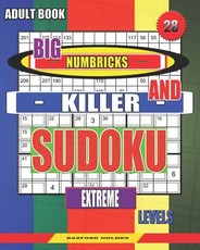 Adult book. Big Numbricks and Killer sudoku. Extreme levels.