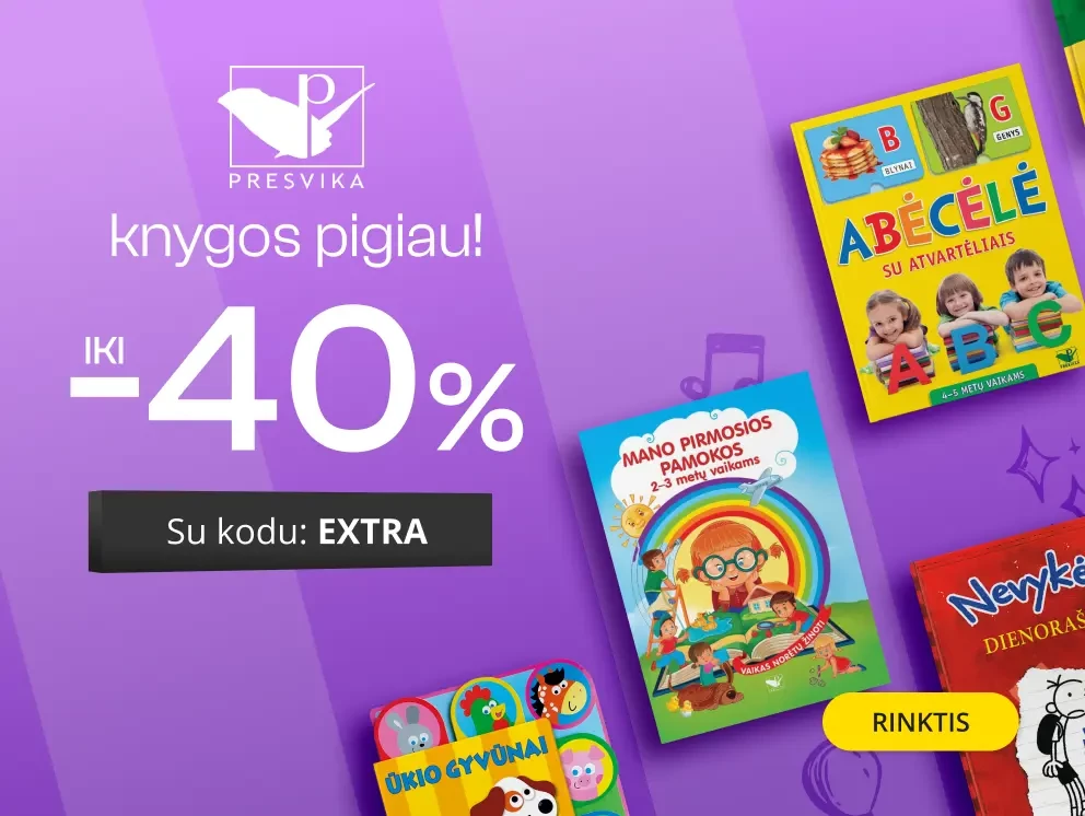 Leidyklos PRESVIKA knygoms iki -40% extra nuolaidos!