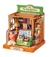 Medinis konstruktorius ROBOTIME „The Muse Bookshop 3D“, 114 dalių