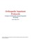 Orthopedic Inpatient Protocols