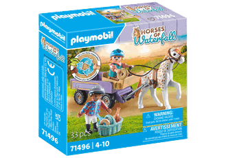 PLAYMOBIL HORSES OF WATERFALL Ponių vežimas 71496