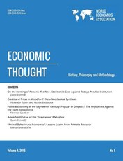 Economic Thought, Vol 4, No 1, 2015