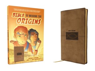 Bible Origins (New Testament + Graphic Novel Origin Stories), Deluxe Edition, Leathersoft, Tan
