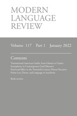 Modern Language Review (117