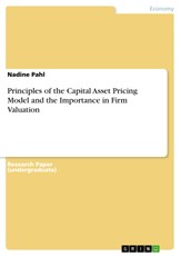 Principles of the Capital Asset Pricing Model and the Importance in Firm Valuation