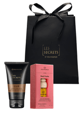 Dovanų rinkinys EQUIVALENZA automobilio gaiviklis „Red Fruits“ + rankų kremas Les Secrets „Cuir“