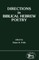 Directions in Biblical Hebrew Poetry