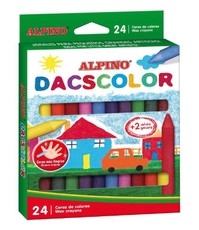Vaškinės kreidelės ALPINO Dacscolor 24sp 12mm