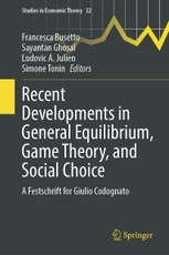 Recent Developments in General Equilibrium, Game Theory, and Social Choice