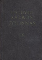 Lietuvių kalbos žodynas IX