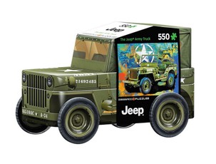 Dėlionė metalinėje dėžutėje „Jeep“, 550 dalių