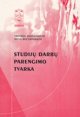 Studijų darbų parengimo tvarka