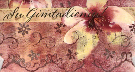 Gimtadieninis atvirukas pinigams