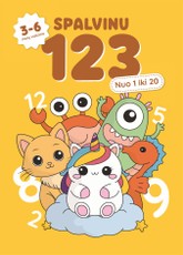 Spalvinu 123. Nuo 1 iki 20