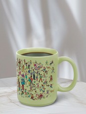 Riboto leidimo Knygos.lt puodelis (žalias), 330 ml