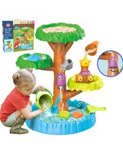 Žaidimų stalas 2 viename  WOOPIE „Happy Tree“ vandeniui ir smėliui, su 8 priedais