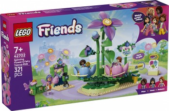 Konstruktorius Blocks Friends 42702 – Sukanti gėlė ir fėjų arbatos puodelių karuselė