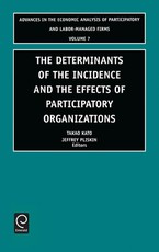 Determinants of the Incidence and the Effects of Participatory Organizations