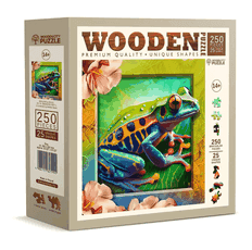 Medinė dėlionė „Spalvinga varlė“, 250 dalių