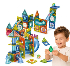 Magnetinis 3D konstruktorius WOOPIE „Rutuliukų trasa“, 42 vnt.