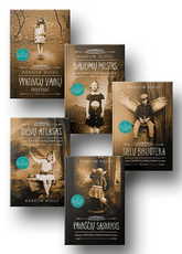 Ransom Riggs 5 knygų rinkinys: Ypatingų vaikų namai + Kiaurymių miestas + Sielų biblioteka + Dienų atlasas + Paukščių sąskrydis