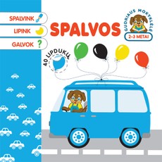 Spalvos. Spalvinimo knygelė su lipdukais