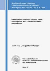 Investigation into food coloring using anthocyanin- and carotenoid-based preparations