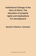 Institutional Change in the Horn of Africa
