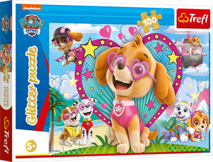 TREFL PAW PATROL Blizganti dėlionė „Šuniukai-patruliai“, 100 det.