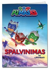 Pižamų herojai. Spalvinimas su lipdukais