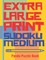 Extra Large Print Sudoku Medium