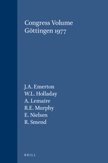 Congress Volume GÃ¶ttingen 1977